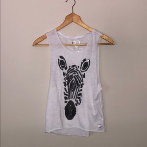 Live Love Dream Zebra Sequin Tank